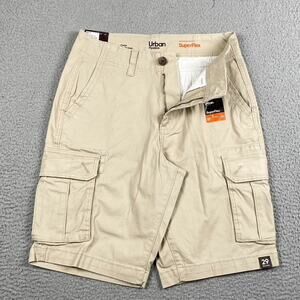 Urban Pipeline Superflex Cargo Utility Shorts Men's 29 Beige New Workwear